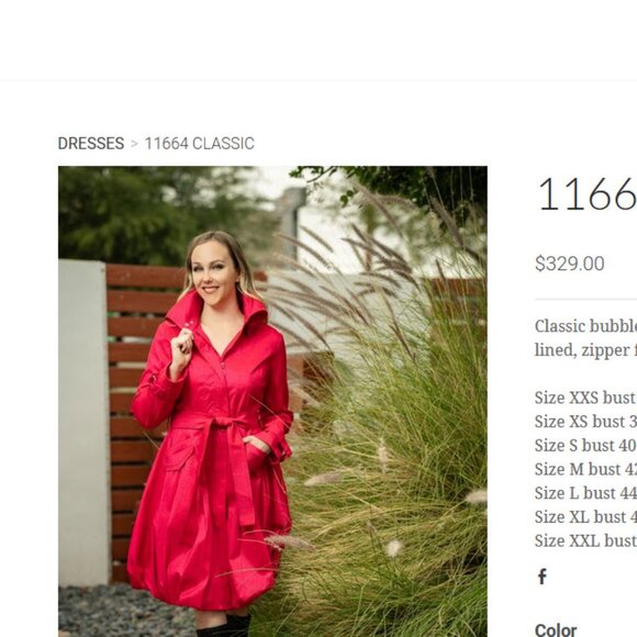 Samuel Dong | Classic Red Bubble Balloon Dress Coat | Sz S - Picture 15 of 15